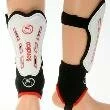 Sondico Armour Mens Ankle Shin Guards (White/Red)