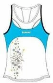 Babolat Girls Performance Tennis Tank Top - White/Blue